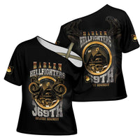 Never Forget Harlem Hellfighters Cross Shoulder Shirt Strength Courage And Glory