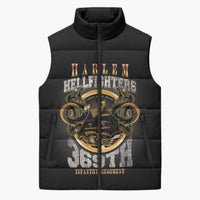 Never Forget Harlem Hellfighters Sleeveless Puffer Jacket Strength Courage And Glory