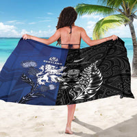 New Zealand And Scotland Rugby Sarong Maori Tiki With Thistle Together