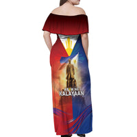 Philippines Off Shoulder Maxi Dress Maligayang Araw Ng Kalayaan