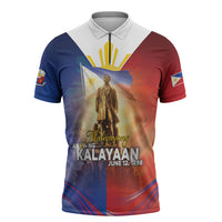 Philippines Zipper Polo Shirt Maligayang Araw Ng Kalayaan