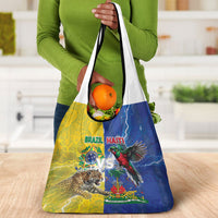Brazil And Haiti Football Grocery Bag Jaguar With Kanson Wouj Special Style