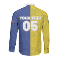 Custom Brazil And Haiti Football Long Sleeve Button Shirt Jaguar With Kanson Wouj Special Style