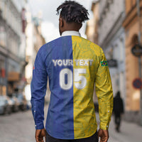 Custom Brazil And Haiti Football Long Sleeve Button Shirt Jaguar With Kanson Wouj Special Style