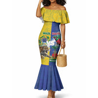 Custom Brazil And Haiti Football Mermaid Dress Jaguar With Kanson Wouj Special Style