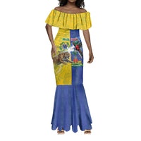 Custom Brazil And Haiti Football Mermaid Dress Jaguar With Kanson Wouj Special Style