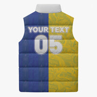 Custom Brazil And Haiti Football Sleeveless Puffer Jacket Jaguar With Kanson Wouj Special Style