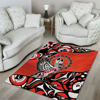Canada National Indigenous Peoples Day Area Rug Haida Art Eagle