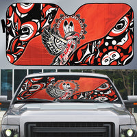 Canada National Indigenous Peoples Day Auto Sun Shade Haida Art Eagle