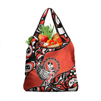 Canada National Indigenous Peoples Day Grocery Bag Haida Art Eagle