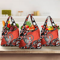 Canada National Indigenous Peoples Day Grocery Bag Haida Art Eagle