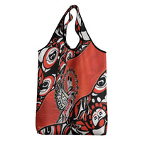 Canada National Indigenous Peoples Day Grocery Bag Haida Art Eagle