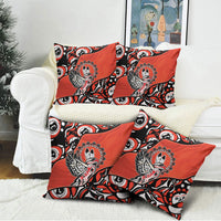 Canada National Indigenous Peoples Day Pillow Cover Haida Art Eagle