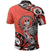 Canada National Indigenous Peoples Day Polo Shirt Haida Art Eagle