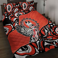 Canada National Indigenous Peoples Day Quilt Bed Set Haida Art Eagle