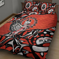 Canada National Indigenous Peoples Day Quilt Bed Set Haida Art Eagle