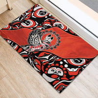 Canada National Indigenous Peoples Day Rubber Doormat Haida Art Eagle