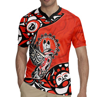 Canada National Indigenous Peoples Day Rugby Jersey Haida Art Eagle
