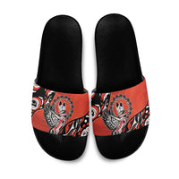 Canada National Indigenous Peoples Day Slide Sandals Haida Art Eagle