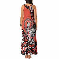 Canada National Indigenous Peoples Day Tank Maxi Dress Haida Art Eagle