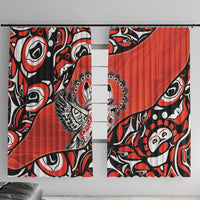 Canada National Indigenous Peoples Day Window Curtain Haida Art Eagle
