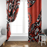 Canada National Indigenous Peoples Day Window Curtain Haida Art Eagle