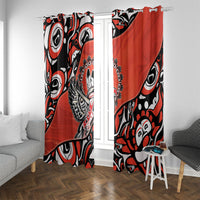 Canada National Indigenous Peoples Day Window Curtain Haida Art Eagle