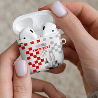 Personalized Croatia Hrvatska AirPods Case National Day 2026 White Version