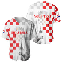 Personalized Croatia Hrvatska Baseball Jersey National Day 2026 White Version