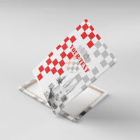 Personalized Croatia Hrvatska Canvas Wall Art National Day 2026 White Version