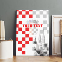 Personalized Croatia Hrvatska Canvas Wall Art National Day 2026 White Version
