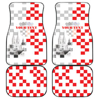 Personalized Croatia Hrvatska Car Mats National Day 2026 White Version