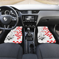 Personalized Croatia Hrvatska Car Mats National Day 2026 White Version