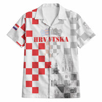 Personalized Croatia Hrvatska Hawaiian Shirt National Day 2026 White Version