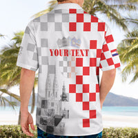 Personalized Croatia Hrvatska Hawaiian Shirt National Day 2026 White Version