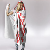 Personalized Croatia Hrvatska Hooded Blanket National Day 2026 White Version