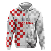 Personalized Croatia Hrvatska Hoodie National Day 2026 White Version