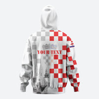 Personalized Croatia Hrvatska Hoodie National Day 2026 White Version