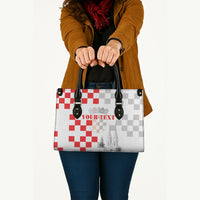 Personalized Croatia Hrvatska Leather Bag National Day 2026 White Version