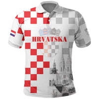 Personalized Croatia Hrvatska Polo Shirt National Day 2026 White Version