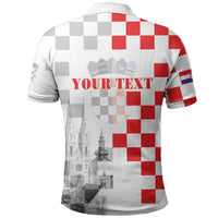 Personalized Croatia Hrvatska Polo Shirt National Day 2026 White Version