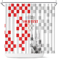 Personalized Croatia Hrvatska Shower Curtain National Day 2026 White Version