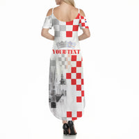 Personalized Croatia Hrvatska Summer Maxi Dress National Day 2026 White Version