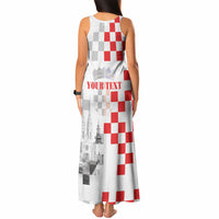 Personalized Croatia Hrvatska Tank Maxi Dress National Day 2026 White Version