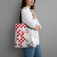 Personalized Croatia Hrvatska Tote Bag National Day 2026 White Version