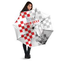 Personalized Croatia Hrvatska Umbrella National Day 2026 White Version