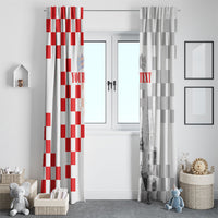 Personalized Croatia Hrvatska Window Curtain National Day 2026 White Version