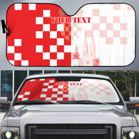 Personalized Croatia Hrvatska Auto Sun Shade National Day 2026 Red Version