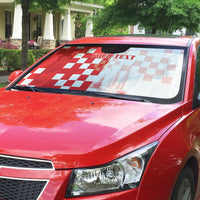 Personalized Croatia Hrvatska Auto Sun Shade National Day 2026 Red Version