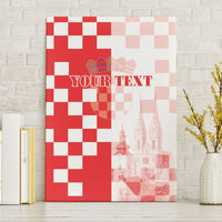 Personalized Croatia Hrvatska Canvas Wall Art National Day 2026 Red Version